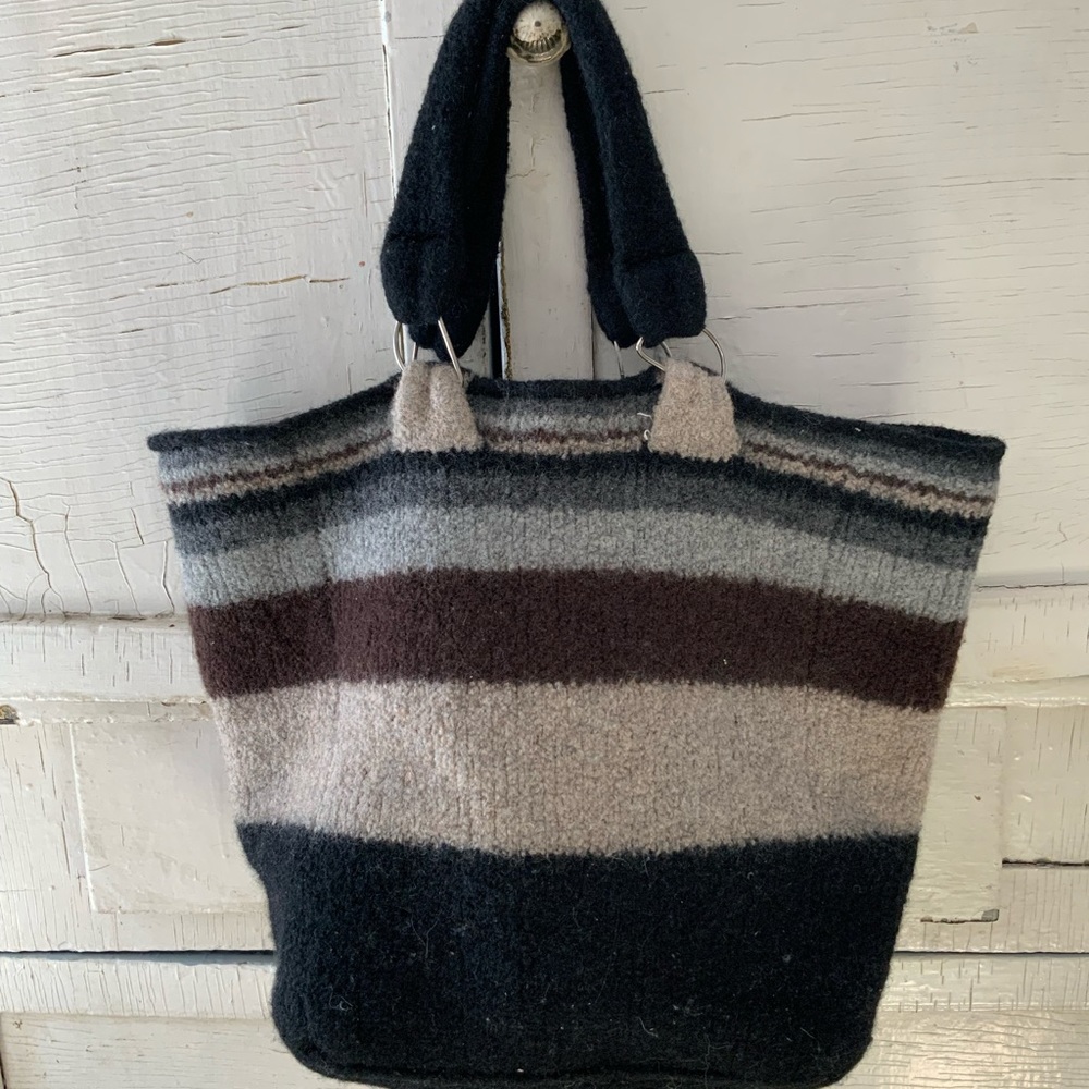 Handmade Felted Wool Tote..